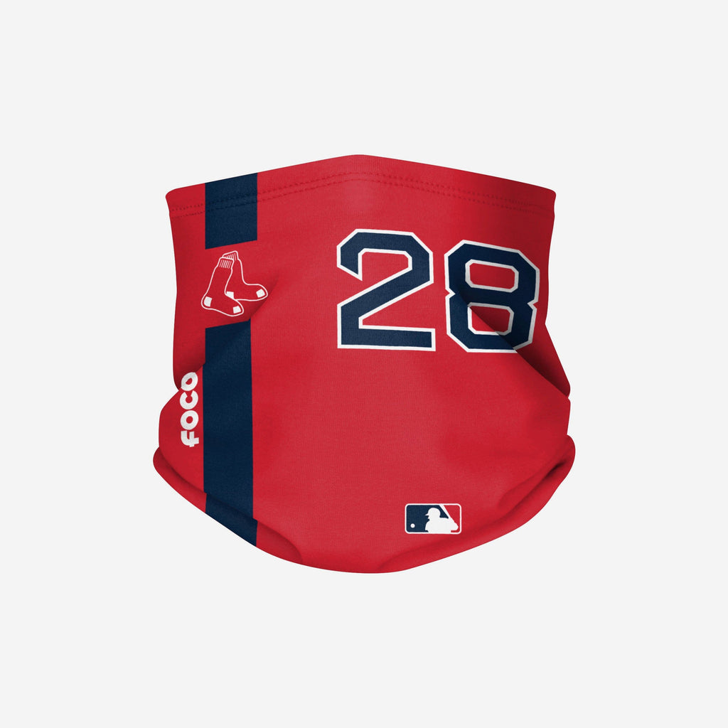 JD Martinez Boston Red Sox On-Field Red UV Gaiter Scarf FOCO - FOCO.com