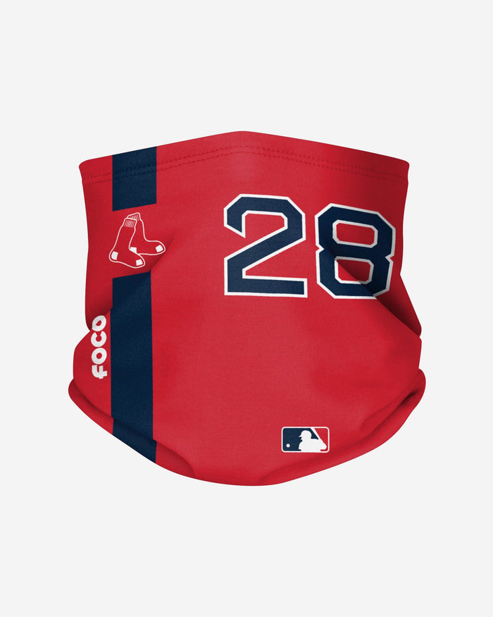 JD Martinez Boston Red Sox On-Field Red UV Gaiter Scarf FOCO - FOCO.com