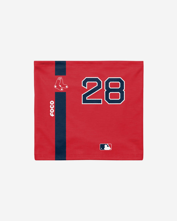 JD Martinez Boston Red Sox On-Field Red UV Gaiter Scarf FOCO - FOCO.com