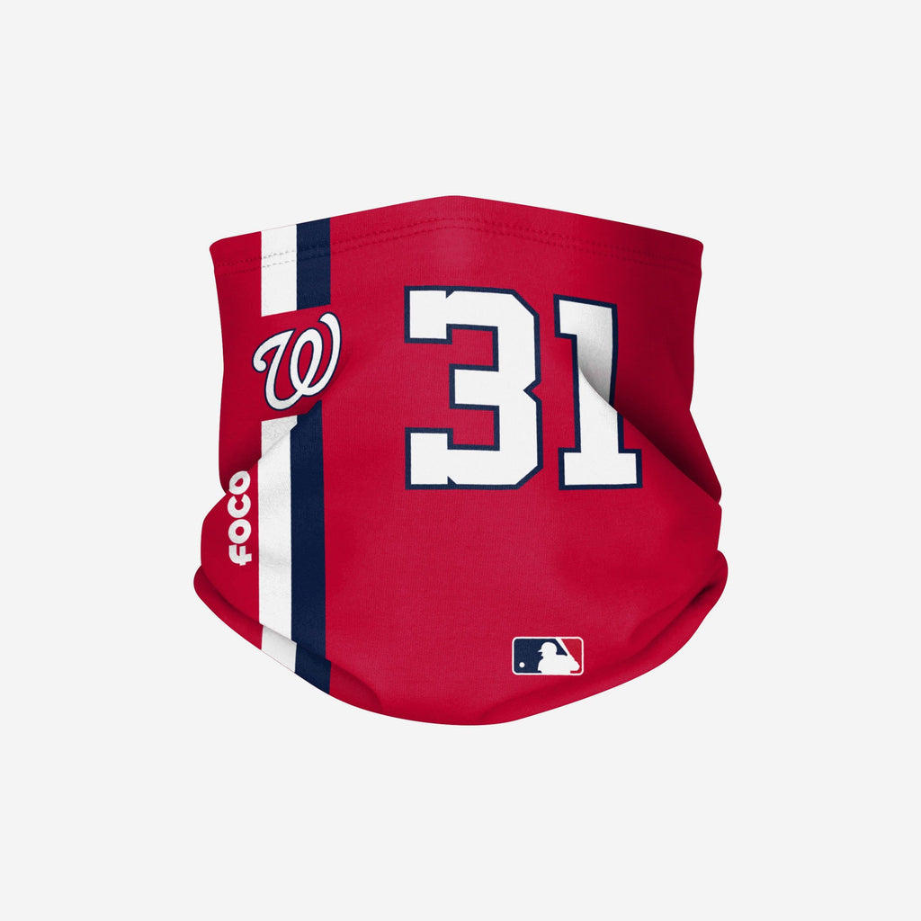 Max Scherzer Washington Nationals On-Field Red UV Gaiter Scarf FOCO - FOCO.com