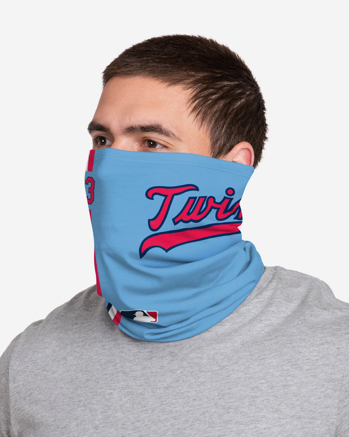 Nelson Cruz Minnesota Twins Blue On-Field Gameday Gaiter Scarf FOCO - FOCO.com