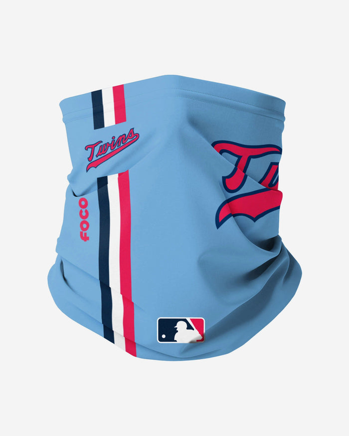 Minnesota Twins Blue On-Field Gameday Gaiter Scarf FOCO - FOCO.com