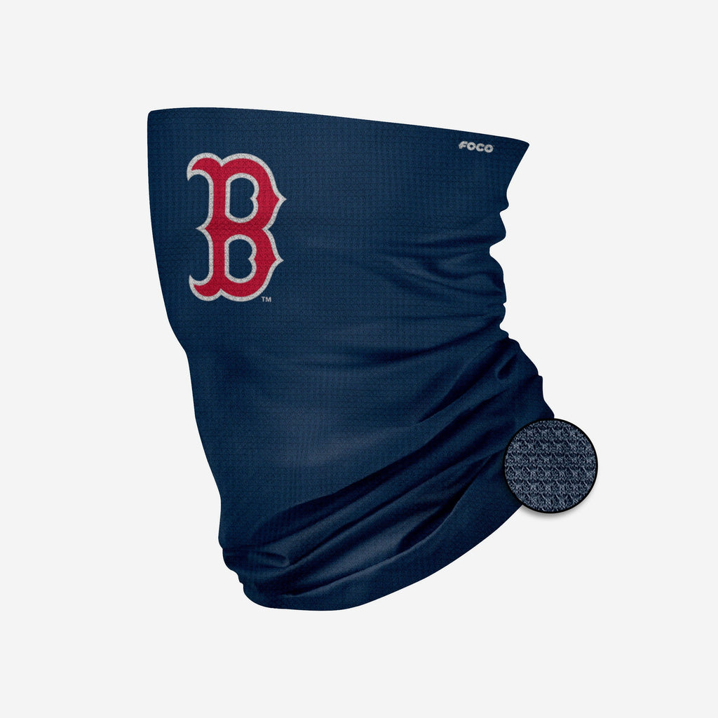 Boston Red Sox Big Logo Waffle Gaiter Scarf FOCO - FOCO.com