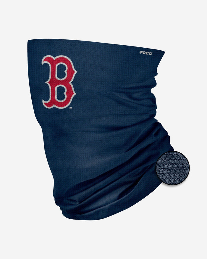 Boston Red Sox Big Logo Waffle Gaiter Scarf FOCO - FOCO.com