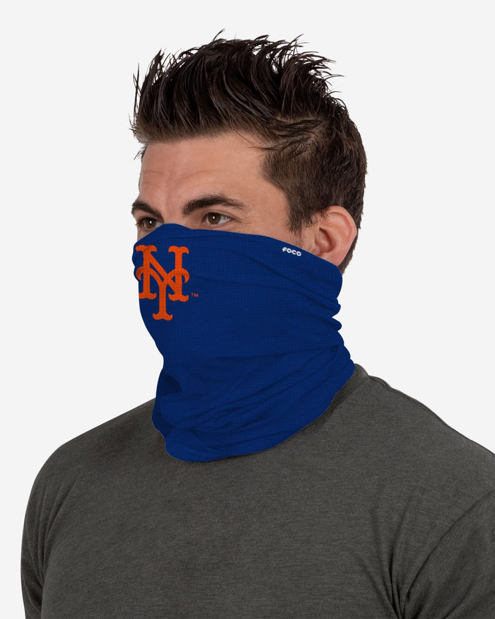 New York Mets Big Logo Waffle Gaiter Scarf FOCO - FOCO.com