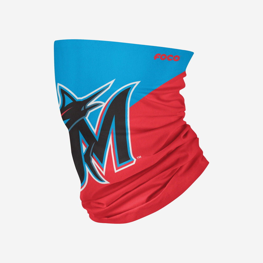 Miami Marlins Big Logo Gaiter Scarf FOCO Adult - FOCO.com