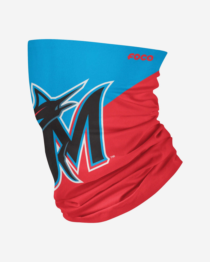 Miami Marlins Big Logo Gaiter Scarf FOCO Adult - FOCO.com