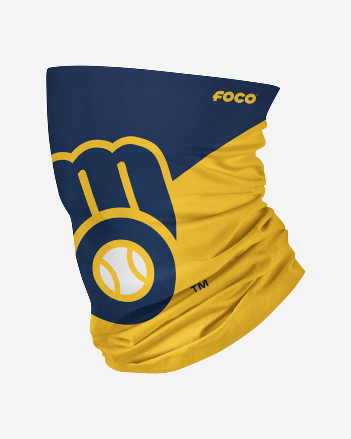 Milwaukee Brewers Big Logo Gaiter Scarf FOCO Adult - FOCO.com