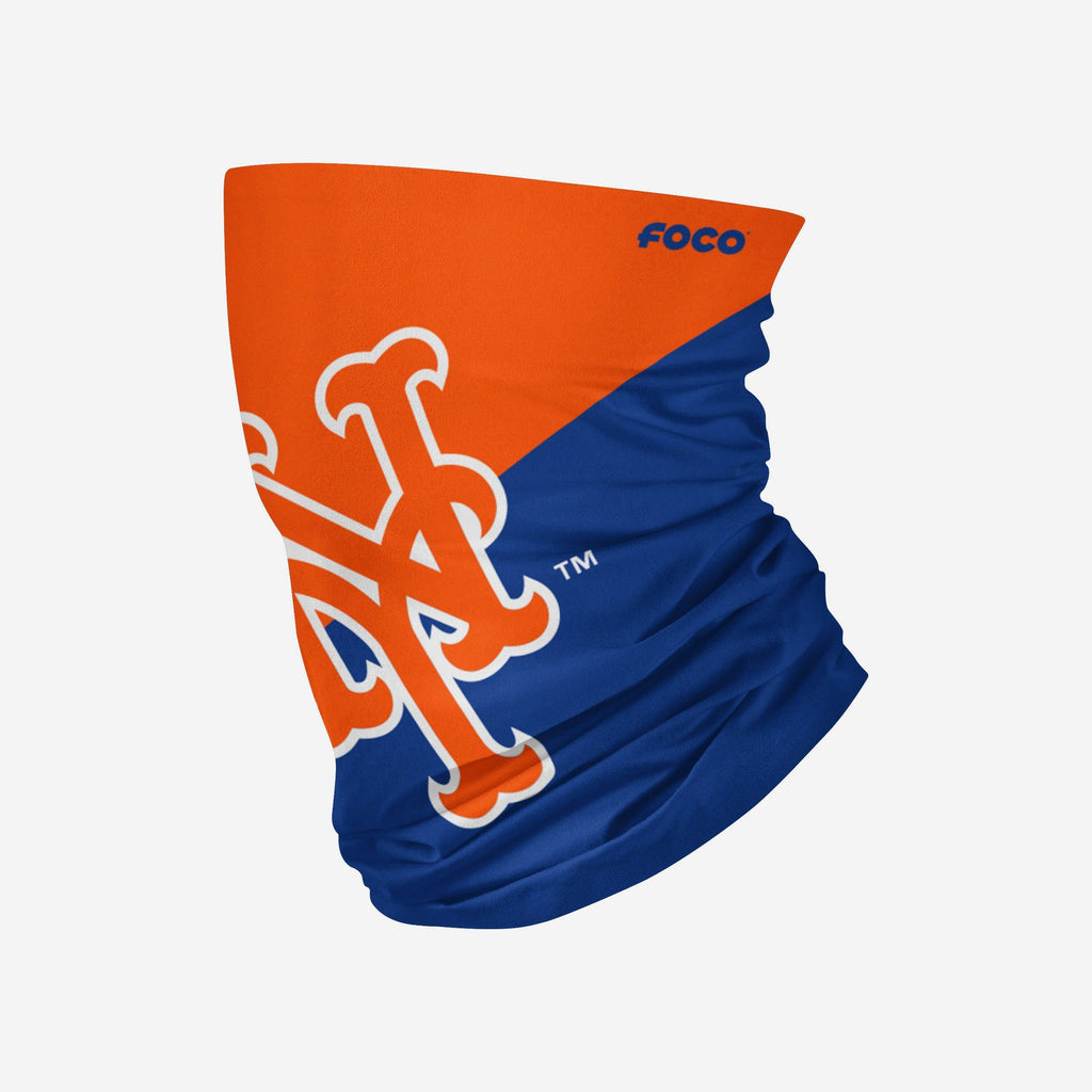 New York Mets Big Logo Gaiter Scarf FOCO Adult - FOCO.com