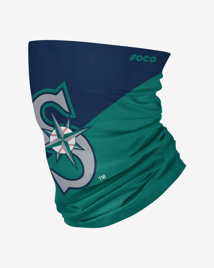 Seattle Mariners Big Logo Gaiter Scarf FOCO Adult - FOCO.com
