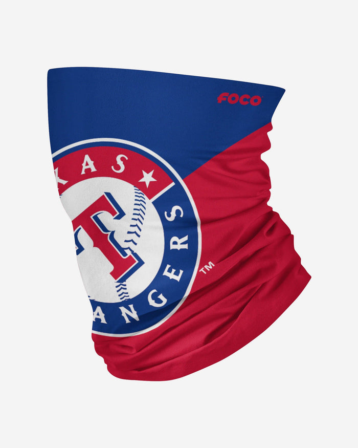 Texas Rangers Big Logo Gaiter Scarf FOCO Adult - FOCO.com