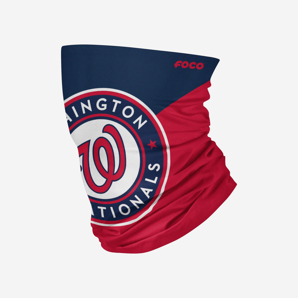 Washington Nationals Big Logo Gaiter Scarf FOCO Adult - FOCO.com