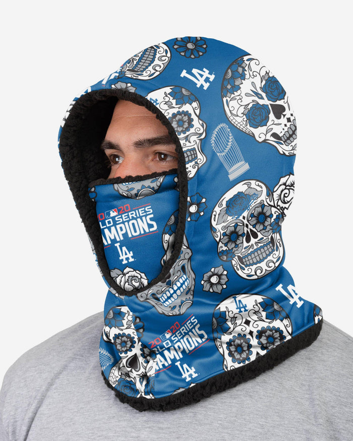 Los Angeles Dodgers 2020 World Series Champions Day Of The Dead Hooded Gaiter FOCO - FOCO.com