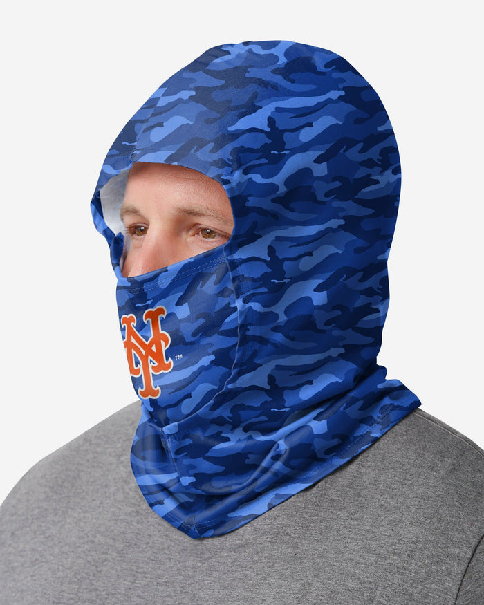 New York Mets Camo Lightweight Hooded Gaiter FOCO - FOCO.com