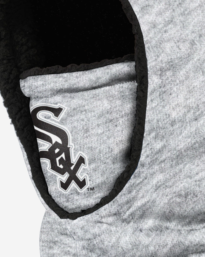 Chicago White Sox Heather Grey Big Logo Hooded Gaiter FOCO - FOCO.com