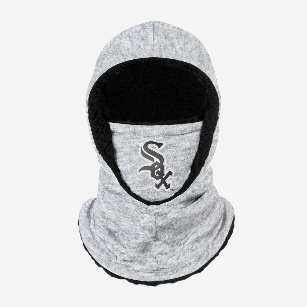 Chicago White Sox Heather Grey Big Logo Hooded Gaiter FOCO - FOCO.com