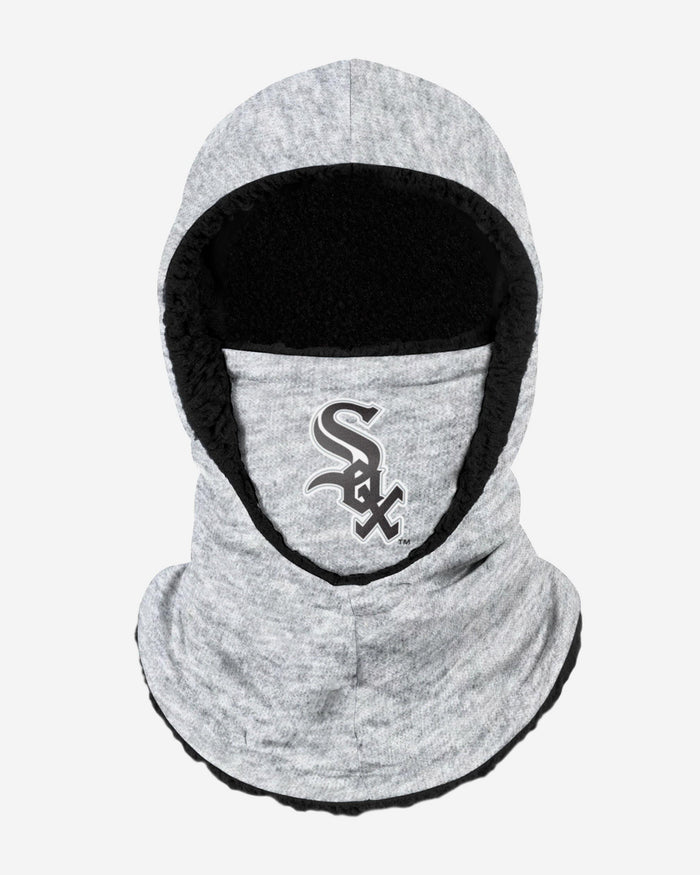 Chicago White Sox Heather Grey Big Logo Hooded Gaiter FOCO - FOCO.com