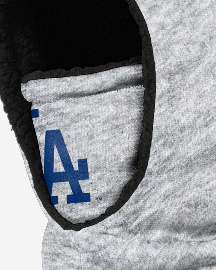 Los Angeles Dodgers Heather Grey Big Logo Hooded Gaiter FOCO - FOCO.com