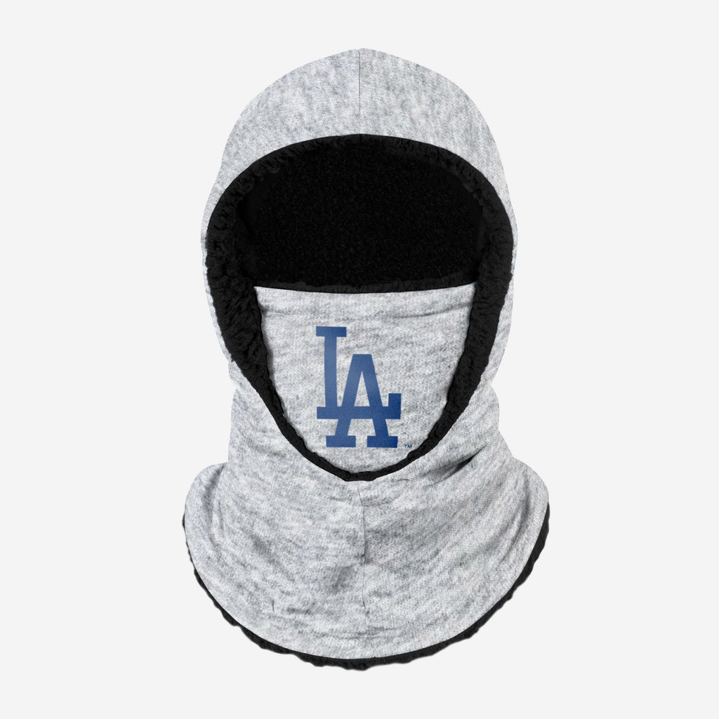 Los Angeles Dodgers Heather Grey Big Logo Hooded Gaiter FOCO - FOCO.com