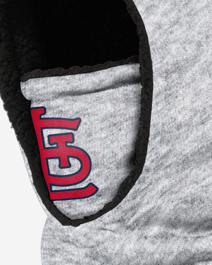 St Louis Cardinals Heather Grey Big Logo Hooded Gaiter FOCO - FOCO.com