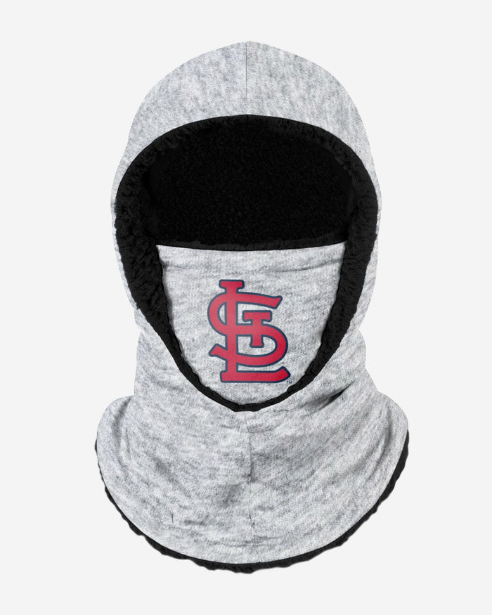 St Louis Cardinals Heather Grey Big Logo Hooded Gaiter FOCO - FOCO.com