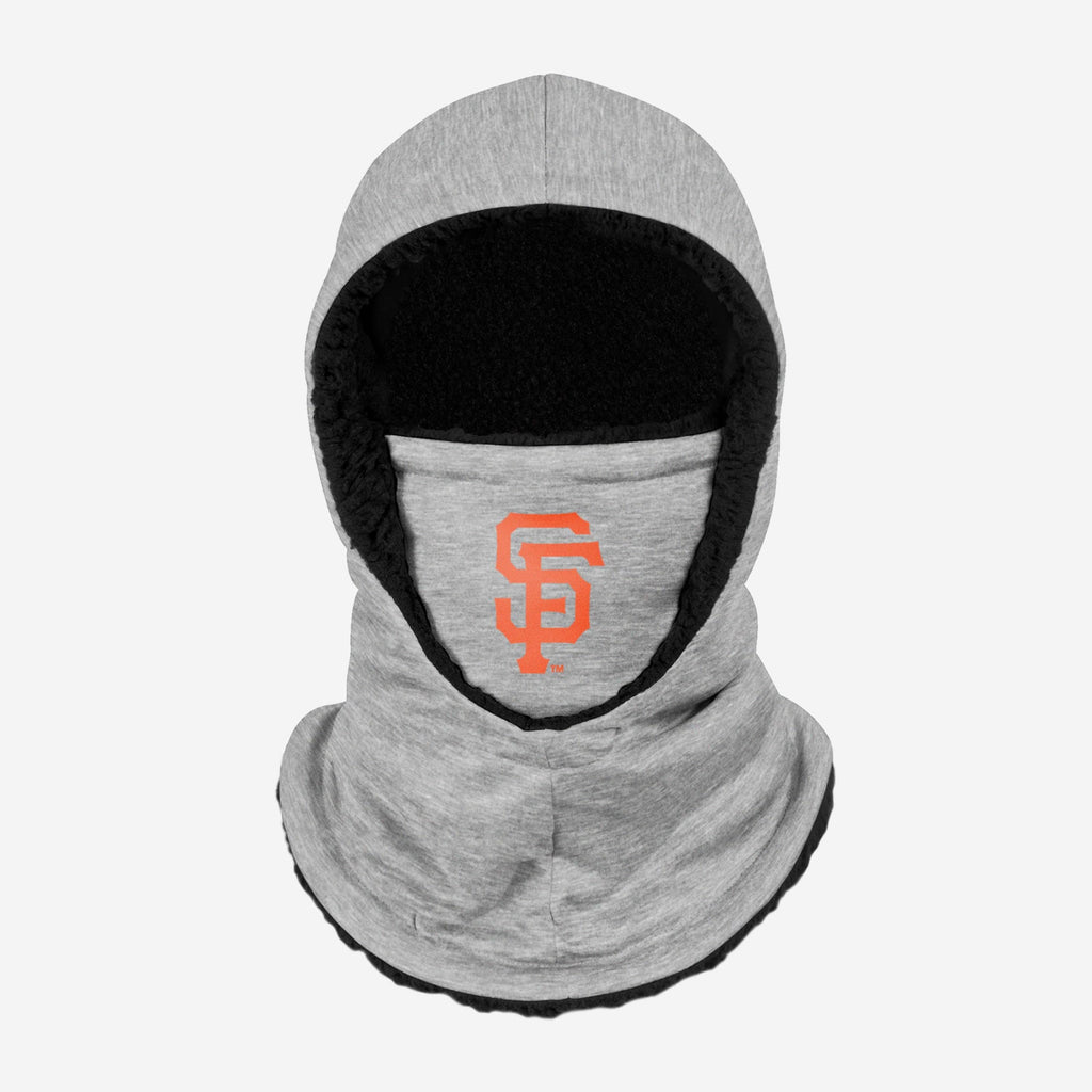 San Francisco Giants Heather Grey Big Logo Hooded Gaiter FOCO - FOCO.com