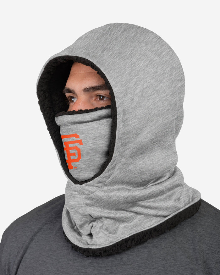 San Francisco Giants Heather Grey Big Logo Hooded Gaiter FOCO - FOCO.com