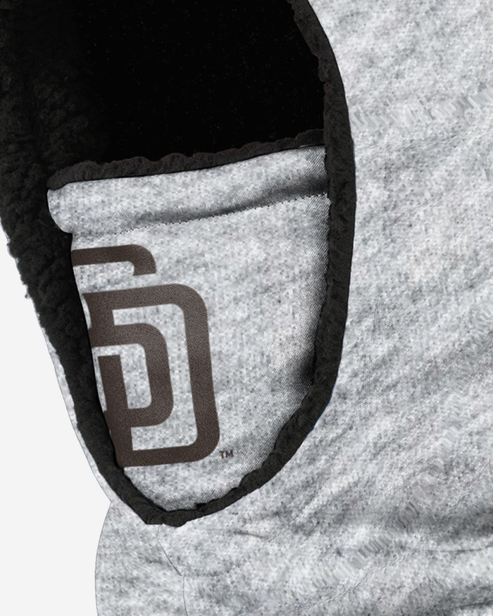 San Diego Padres Heather Grey Big Logo Hooded Gaiter FOCO - FOCO.com