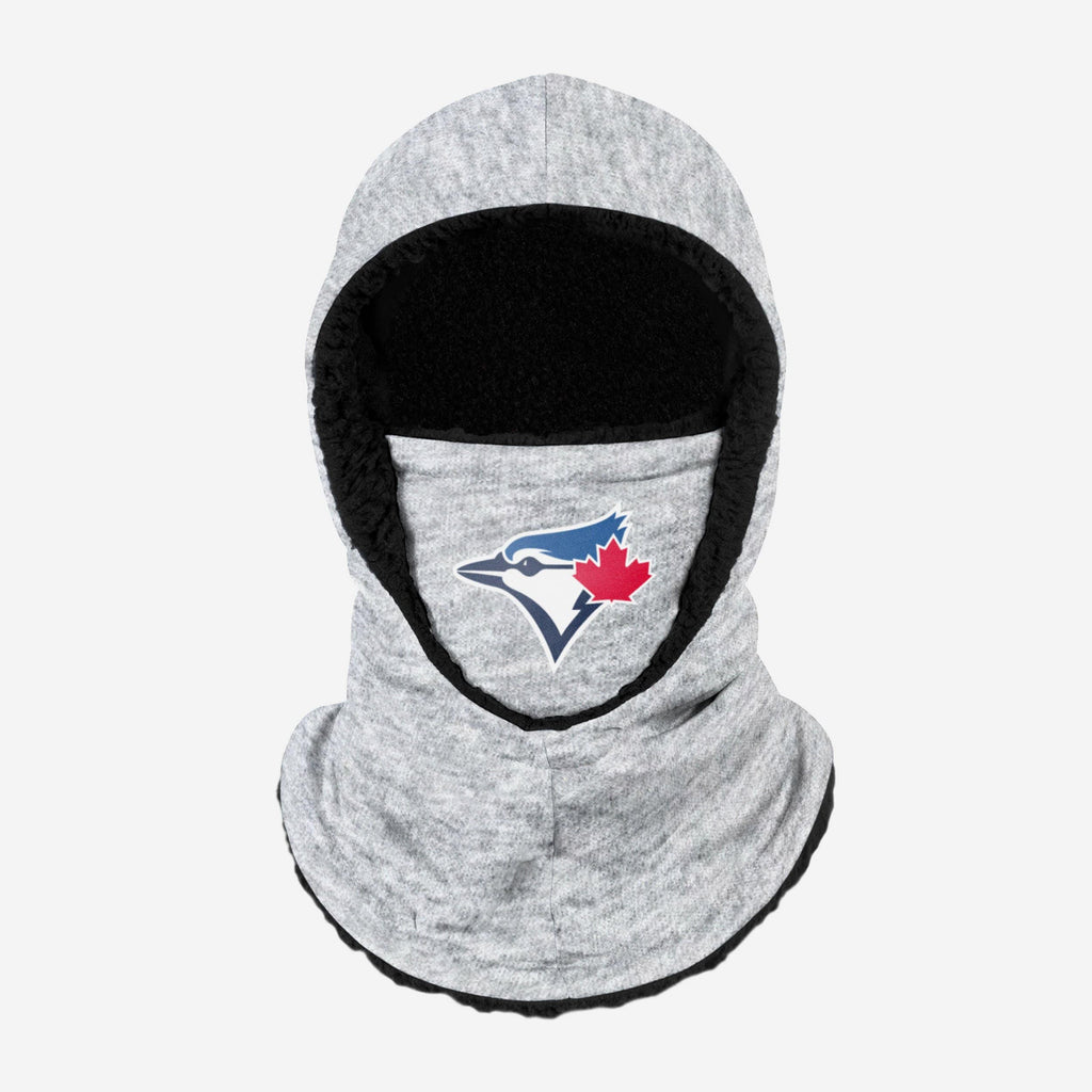 Toronto Blue Jays Heather Grey Big Logo Hooded Gaiter FOCO - FOCO.com