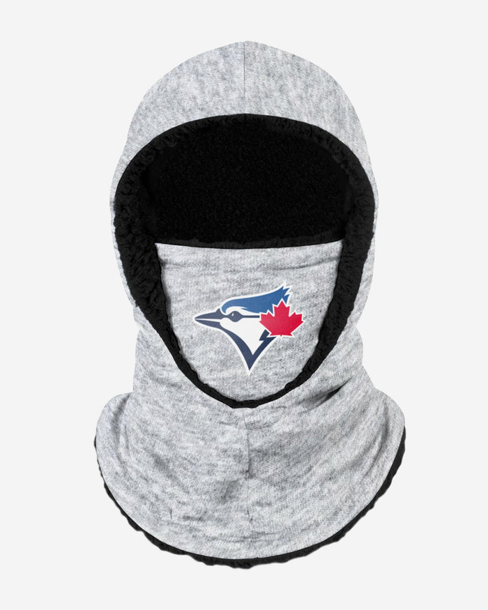 Toronto Blue Jays Heather Grey Big Logo Hooded Gaiter FOCO - FOCO.com