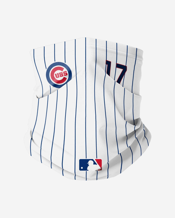 Kris Bryant Chicago Cubs On-Field Gameday Pinstripe Stitched Gaiter Scarf FOCO - FOCO.com