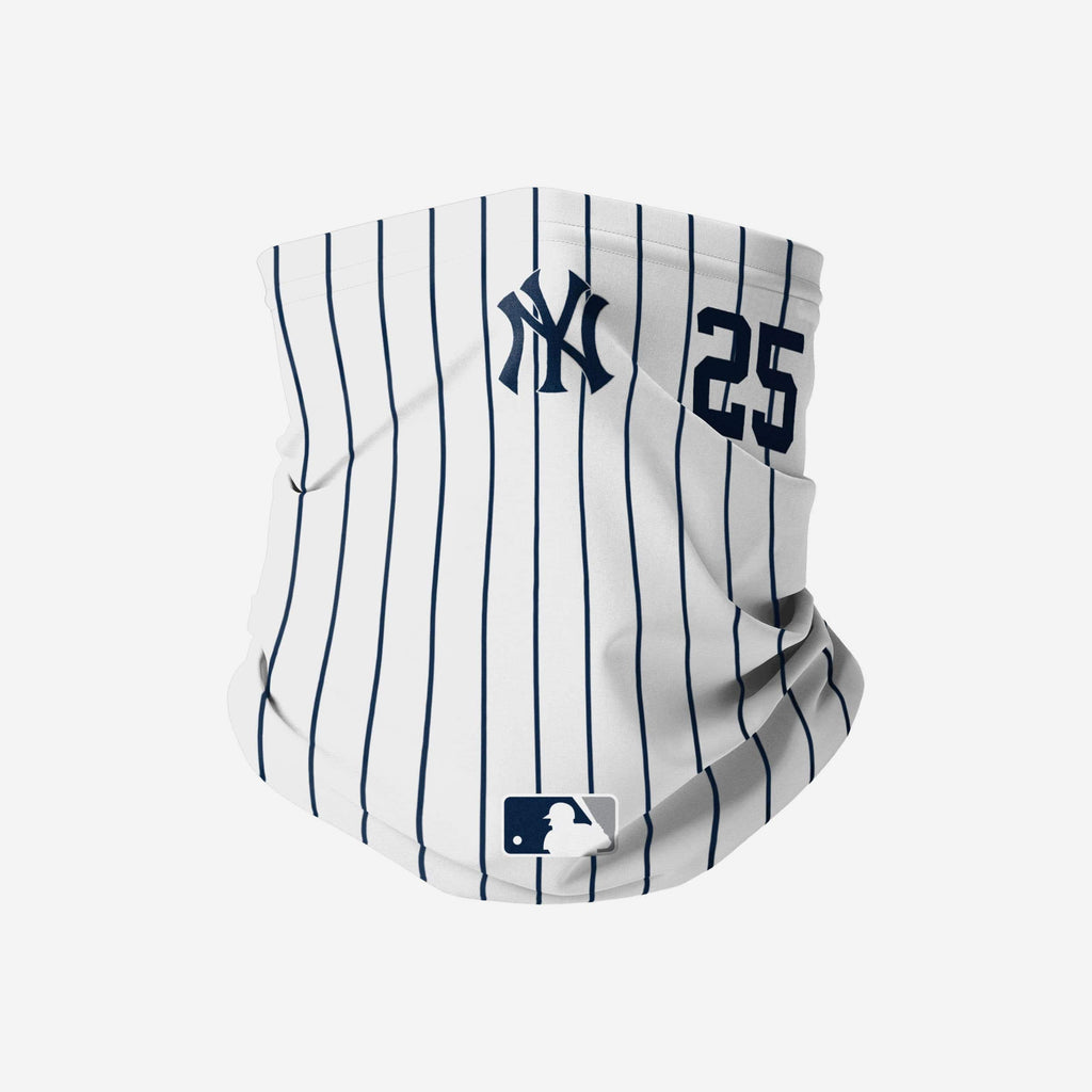 Gleyber Torres New York Yankees On-Field Gameday Pinstripe Stitched Gaiter Scarf FOCO - FOCO.com