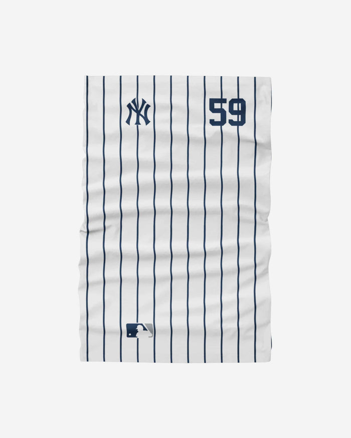 Luke Voit New York Yankees On-Field Gameday Pinstripe Stitched Gaiter Scarf FOCO - FOCO.com