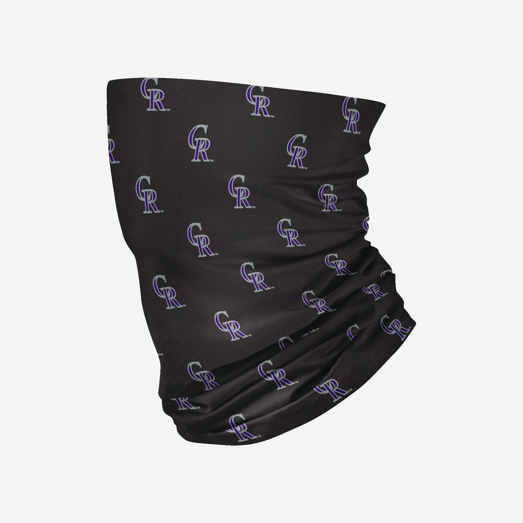 Colorado Rockies Mini Print Logo Gaiter Scarf FOCO - FOCO.com