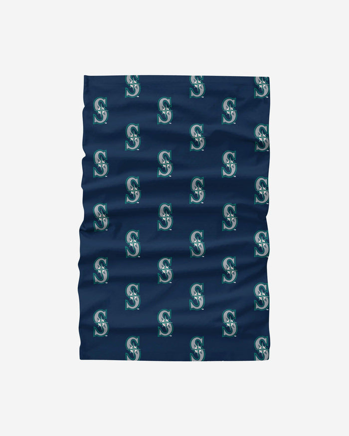 Seattle Mariners Mini Print Logo Gaiter Scarf FOCO - FOCO.com