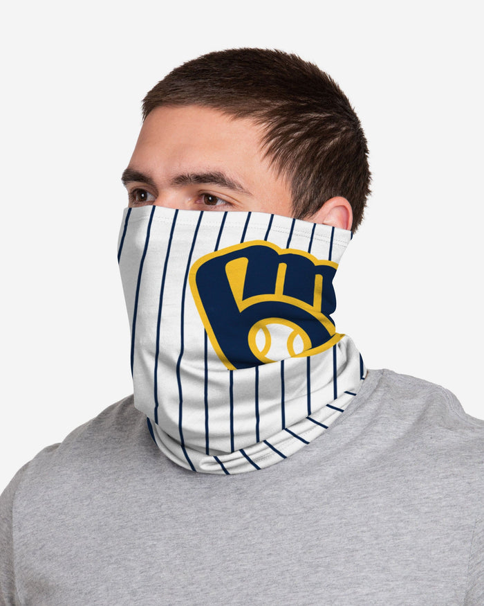 Milwaukee Brewers Big Logo Gameday Gaiter Scarf FOCO - FOCO.com