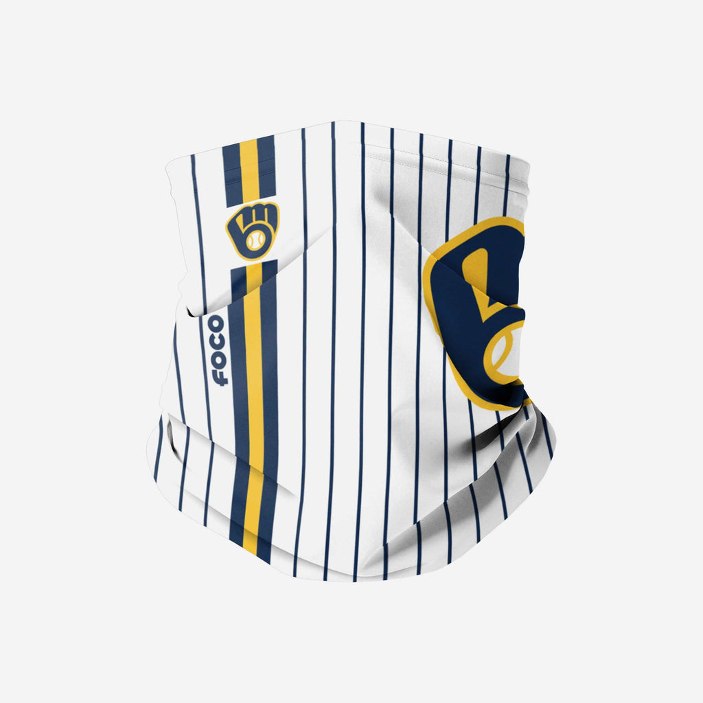 Milwaukee Brewers Big Logo Gameday Gaiter Scarf FOCO - FOCO.com