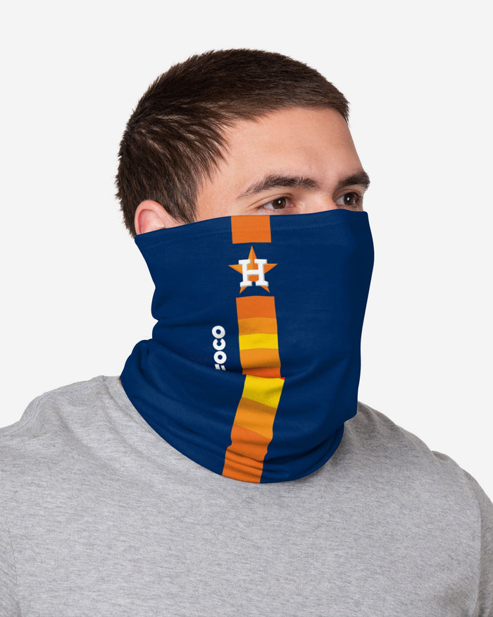 Houston Astros On-Field Striped Gameday Gaiter Scarf FOCO - FOCO.com