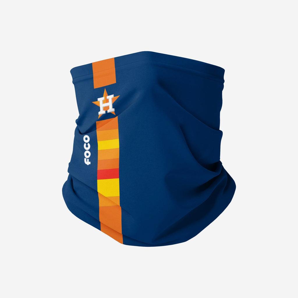 Houston Astros On-Field Striped Gameday Gaiter Scarf FOCO - FOCO.com