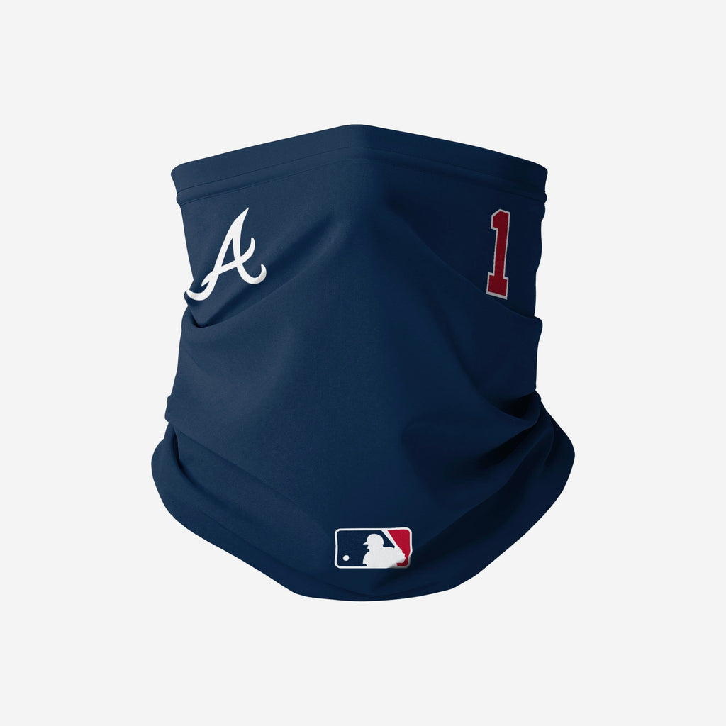 Ozzie Albies Atlanta Braves On-Field Gameday Gaiter Scarf FOCO - FOCO.com