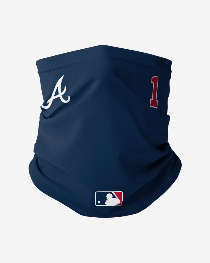 Ozzie Albies Atlanta Braves On-Field Gameday Gaiter Scarf FOCO - FOCO.com