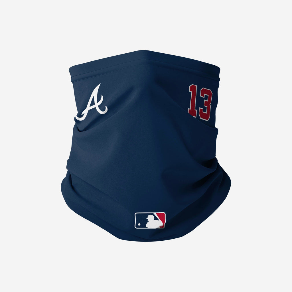 Ronald Acuna Jr Atlanta Braves On-Field Gameday Gaiter Scarf FOCO - FOCO.com