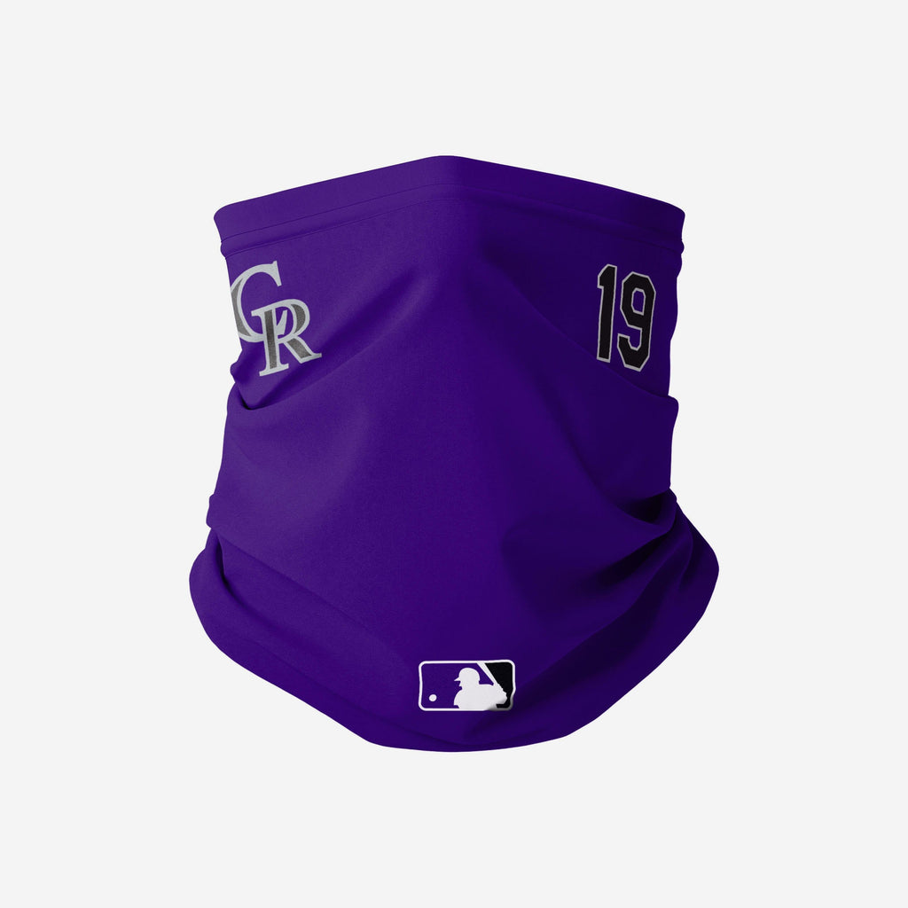 Charlie Blackmon Colorado Rockies On-Field Gameday Gaiter Scarf FOCO - FOCO.com