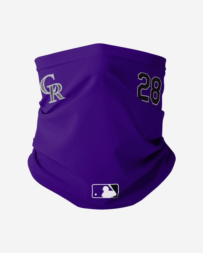 Nolan Arenado Colorado Rockies On-Field Gameday Gaiter Scarf FOCO - FOCO.com