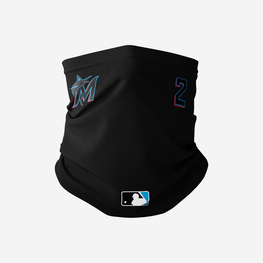 Jonathan Villar Miami Marlins On-Field Gameday Gaiter Scarf FOCO - FOCO.com