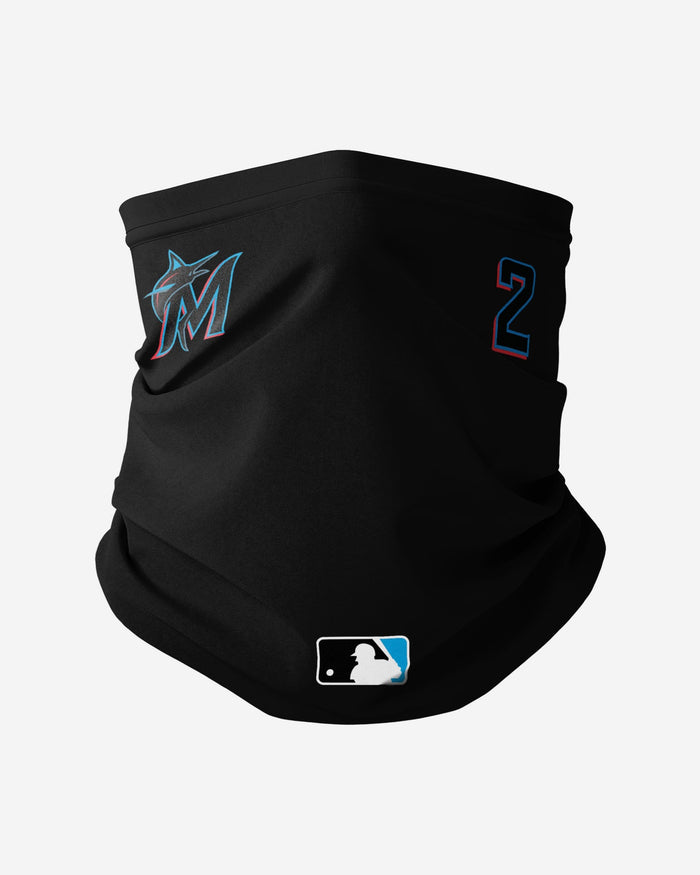 Jonathan Villar Miami Marlins On-Field Gameday Gaiter Scarf FOCO - FOCO.com