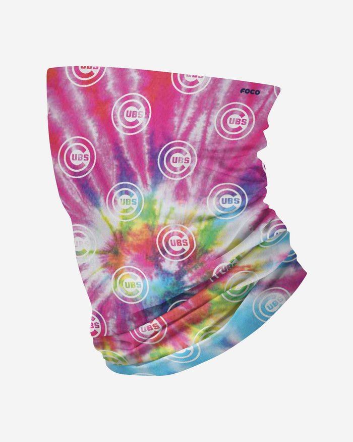 Chicago Cubs Pastel Tie-Dye Gaiter Scarf FOCO - FOCO.com