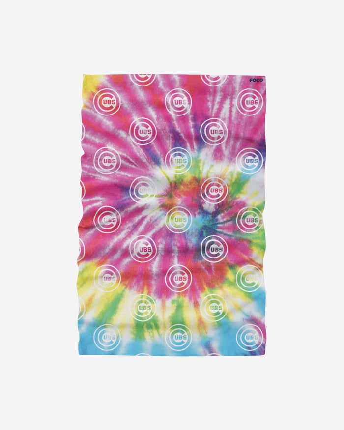 Chicago Cubs Pastel Tie-Dye Gaiter Scarf FOCO - FOCO.com