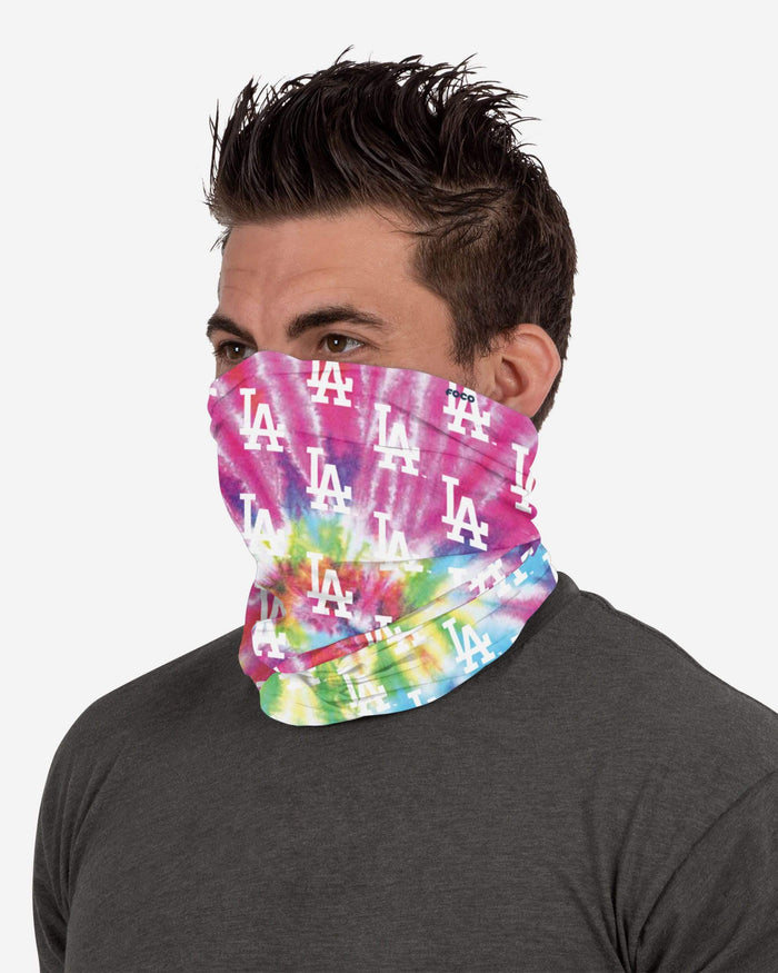 Los Angeles Dodgers Pastel Tie-Dye Gaiter Scarf FOCO - FOCO.com