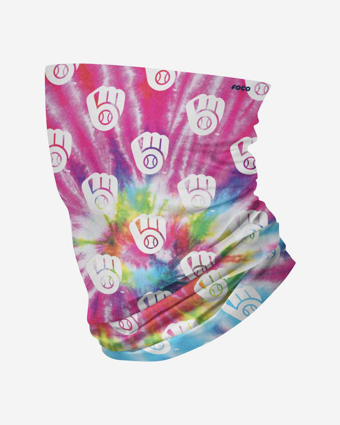 Milwaukee Brewers Pastel Tie-Dye Gaiter Scarf FOCO - FOCO.com